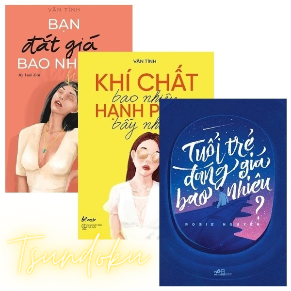 Bộ 3 sách Tuổi trẻ đáng giá bao nhiêu - Khí chất bao nhiêu hạnh phúc bây nhiêu - Bạn đắt giá bao nhiêu