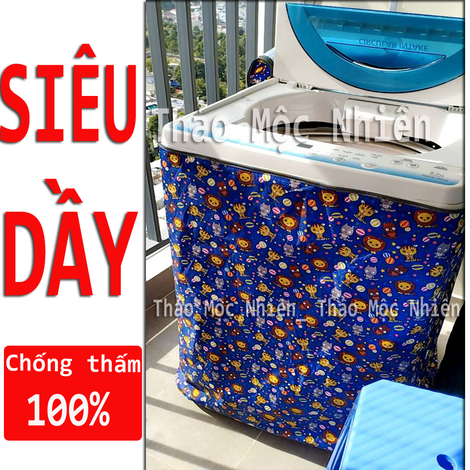 Áo bọc trùm máy giặt vải Siêu Dày , hàng cao cấp chống nước Offix