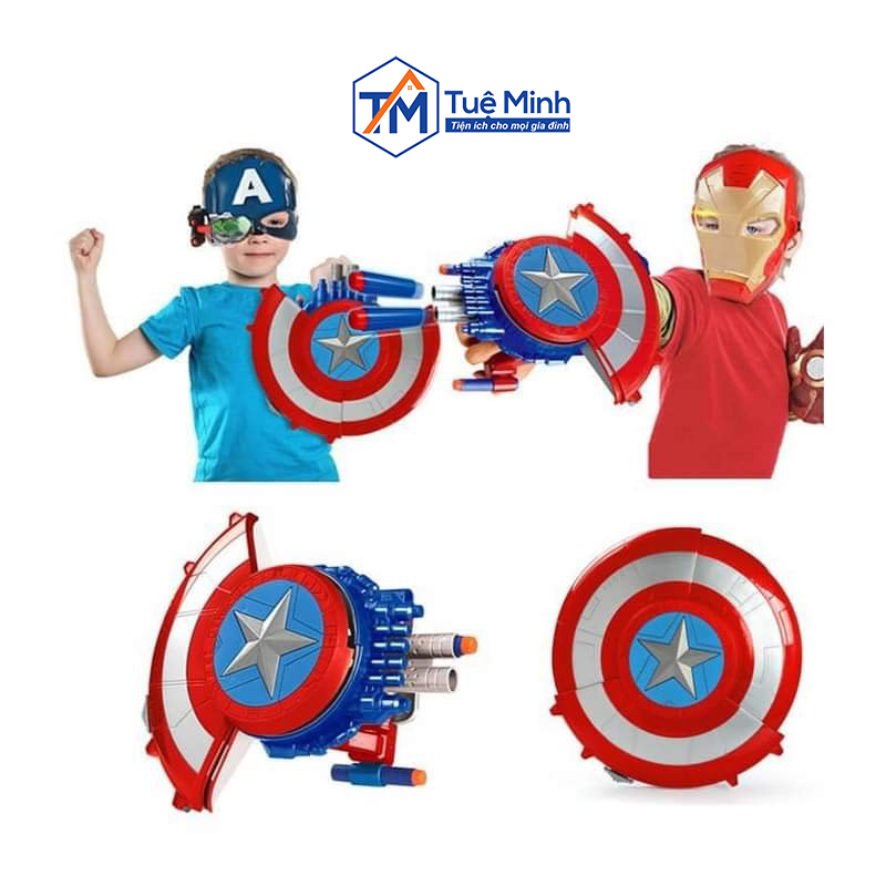 Đồ Chơi Khiên Siêu Anh Hùng Marvel Avengers Captain America Đổi Chế Độ Cá Tính Cho Trẻ Em