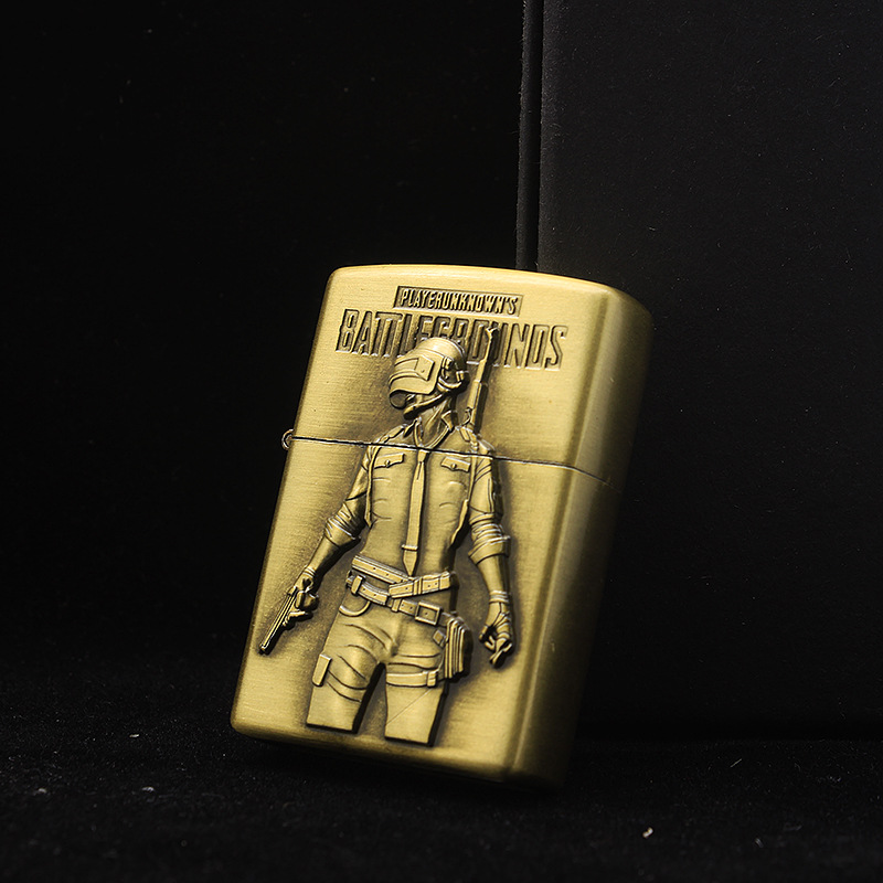 Bật Lửa Xăng Hình Nổi Nhân Vật Nam ( đội nón 3 ) Game PUBG