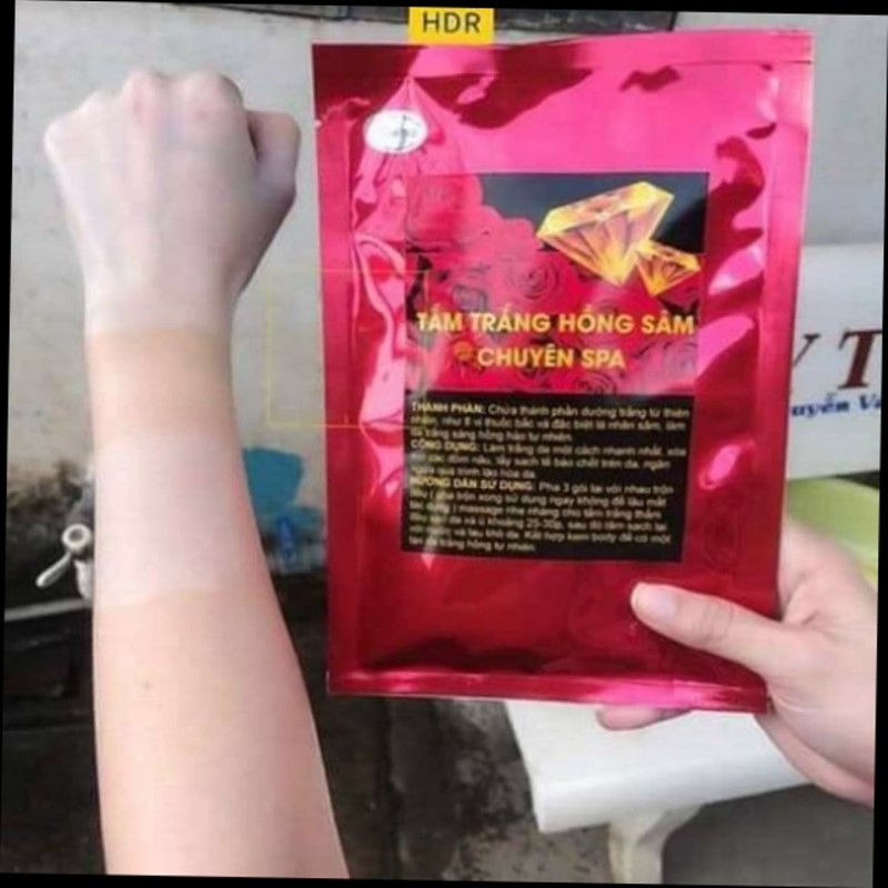 [CHUYÊN SPA] TẮM TRẮNG HỒNG SÂM CHUYÊN SPA Kích trắng nhanh an toàn hiệu quả vượt trội