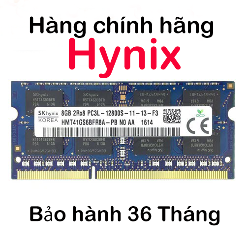 Ram laptop hynix ddr3l 8gb bus 1600 mới 100% bảo hành 36 tháng