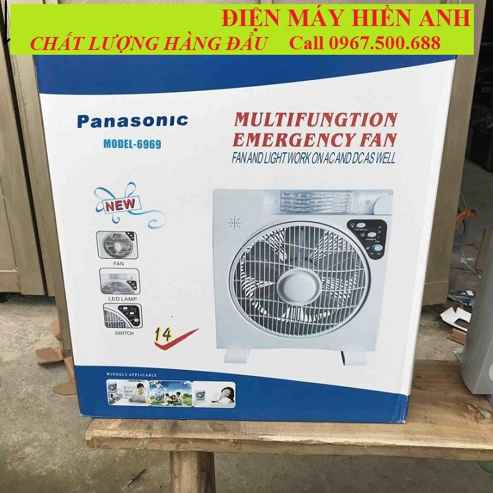 Quạt tích điện panasonic 6969 - quat tich dien