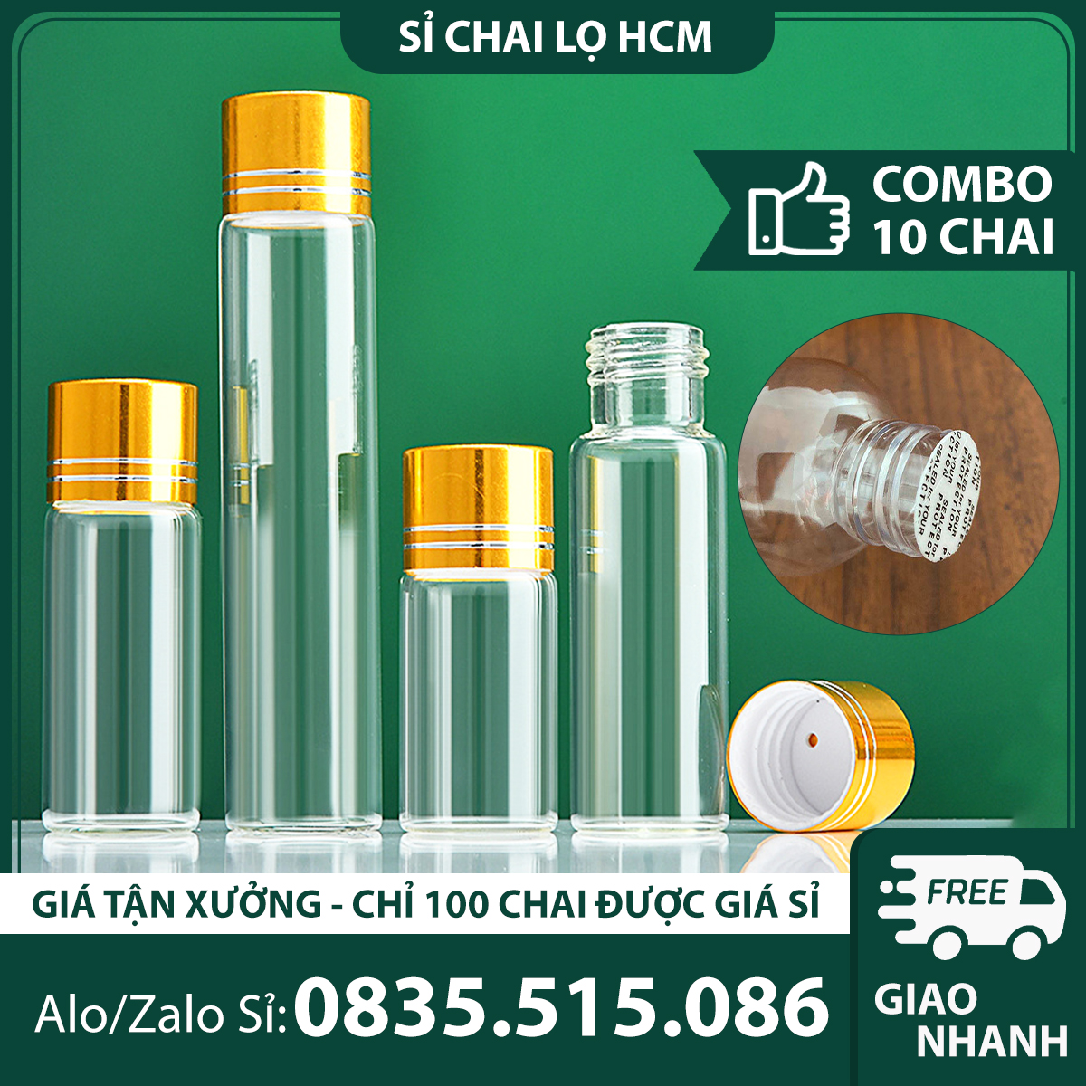 Chai nắp vặn chiết xuất dung dịch, mỹ phẩm,5ml 10ml 15ml 20ml 30ml, chai nhựa trong suốt - KTPE14