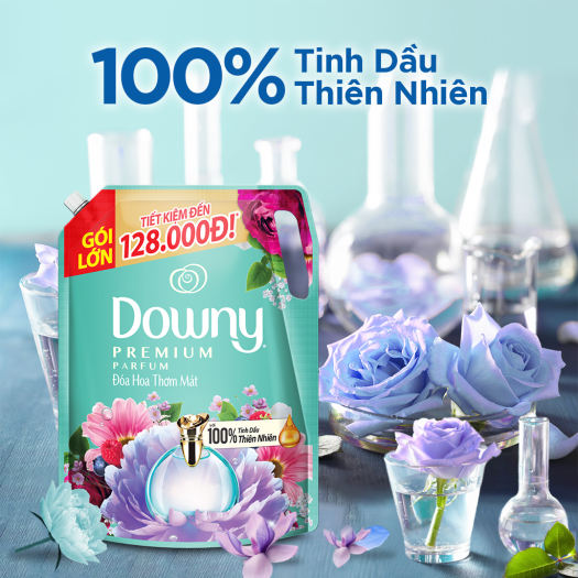 Nước xả vải downy hương đóa hoa thơm mát túi 1.35l/2.2l/3l/3.5l