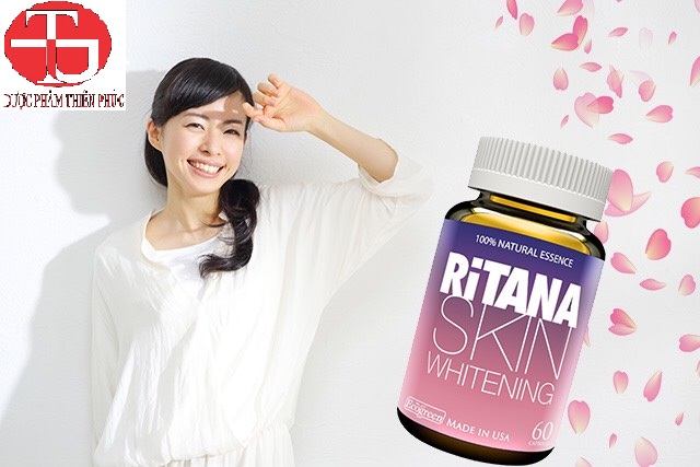 [HCM] RITANA SKIN WHITENING - VIÊN UỐNG TRẮNG DA MỜ NÁM TRẺ HÓA THẢI ĐỘC VÀ CHỐNG NẮNG ( 1 HỘP 60V)