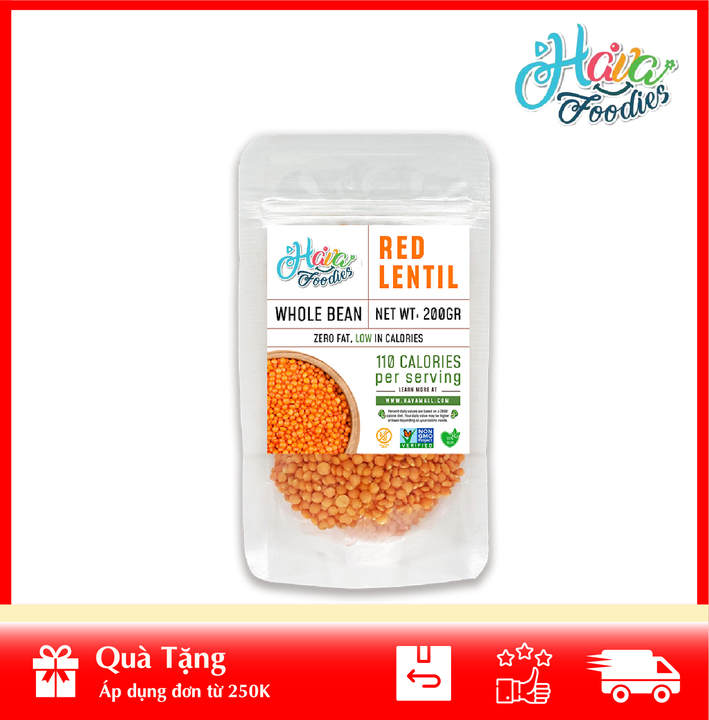 Đậu lăng đỏ tách vỏ canada 200gr