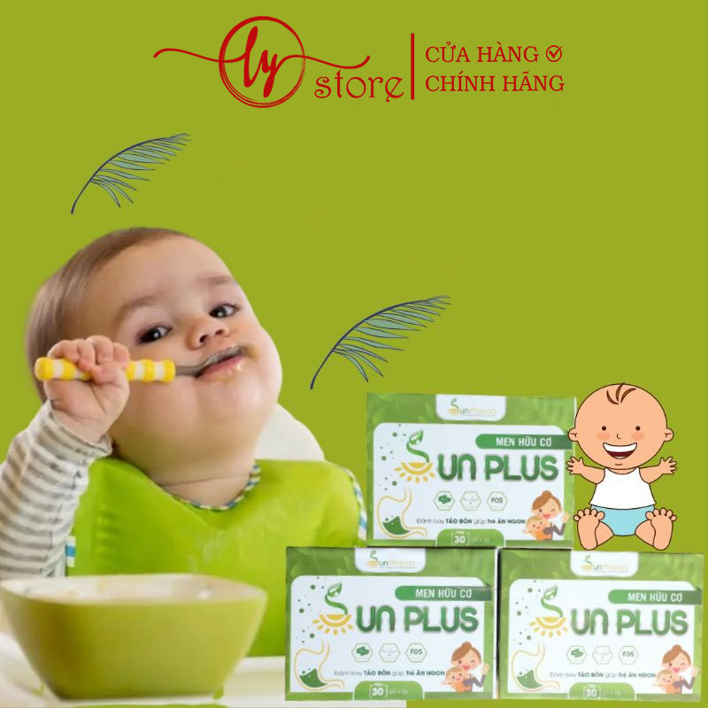 Men hữu cơ sunplus chấm dứt biếng ăn chỉ sau hai tuần hộp 30 gói
