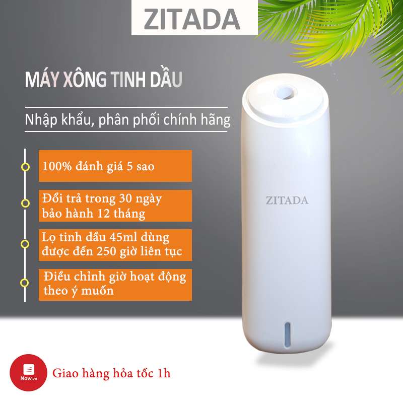 Máy xông tinh dầu, khuếch tán hương thơm, khử mùi, làm thơm không khí, xịt thơm Zitada cho phòng khách, phòng ngủ, vệ sinh, văn phòng