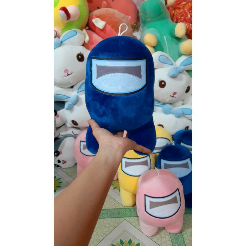 [Tặng móc khóa]Gấu bông GAME AMONG US 25CM vải mịn - co dãn 4 chiều - siêu cute – giá xưởng - gấu bông nhồi gòn bi trắng sạch không tạp chấT ngang hàng cao cấp xuất khẩu