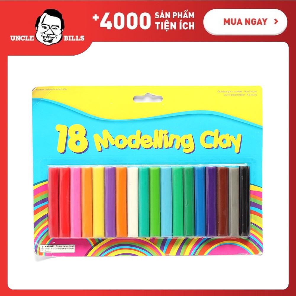 Đất sét nặn hình 18 miếng uncle bills sk0004