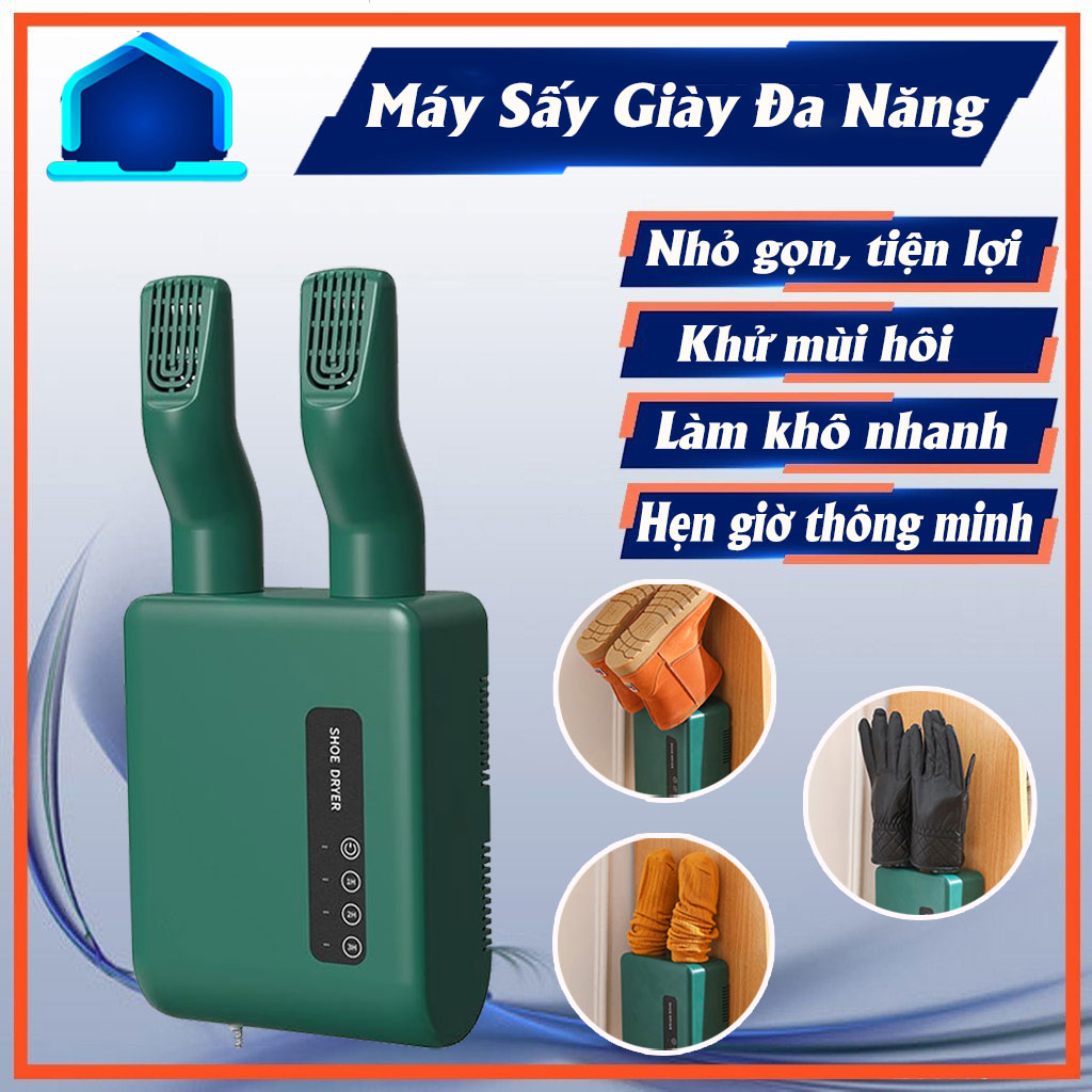 Máy sấy khô và khử mùi hôi cho giày tất gang tay thiết bị sấy khô đa năng nhỏ gọn tiện lợi giúp làm khô nhanh hơn tiết kiệm điện năng