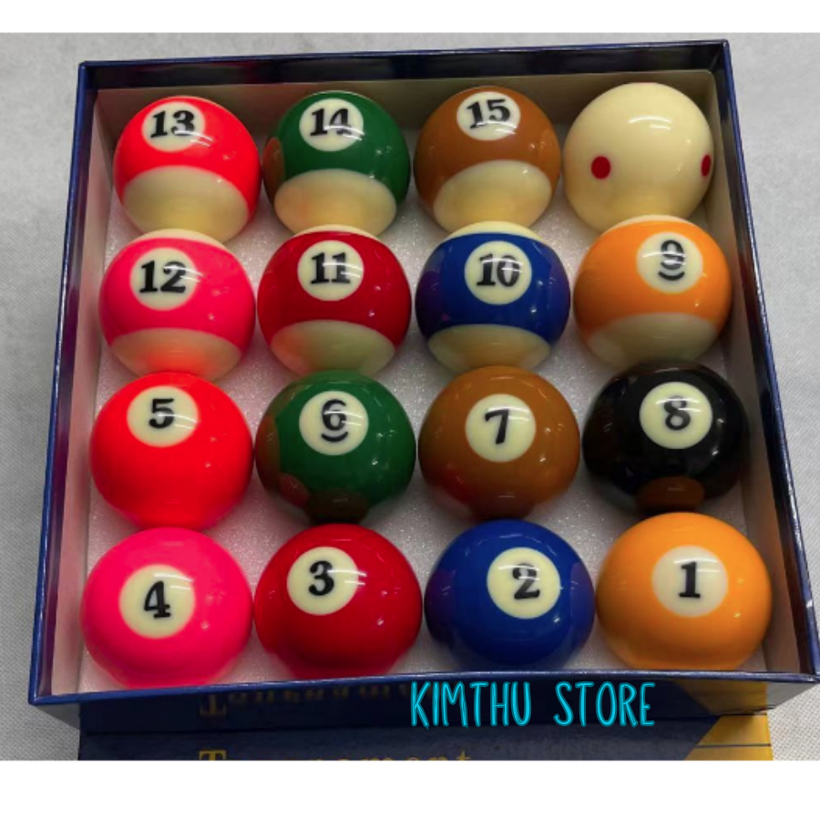 Set 16 Bóng/ Banh Bida/bia mini,chất liệu sứ kim Thu Store đem đến trãi nghiệm thật khi chơi size 57mm.