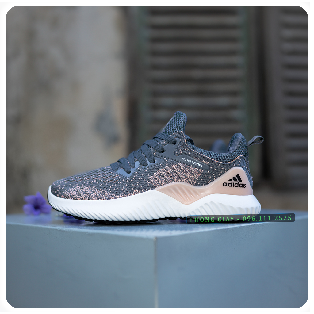Giày sneaker nữ giày thể thao nữ alpha màu tiêu hồng