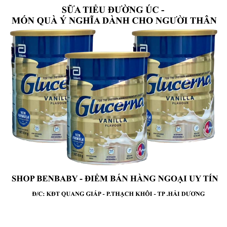 [FREESHIP - MẪU MỚI] Sữa Glucerna 850gr Úc, sữa dành cho người tiểu đường, Chính hãng, date mới.  LIÊN HỆ TRỰC TIẾP ĐỂ ĐƯỢC GIÁ TỐT 0972831447