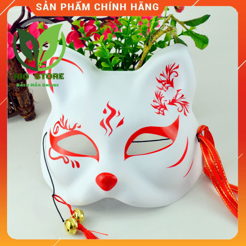 Mặt nạ trung thu- Mặt nạ halloween hóa trang hình con cáo Nhật Bản độc đáo - anime
