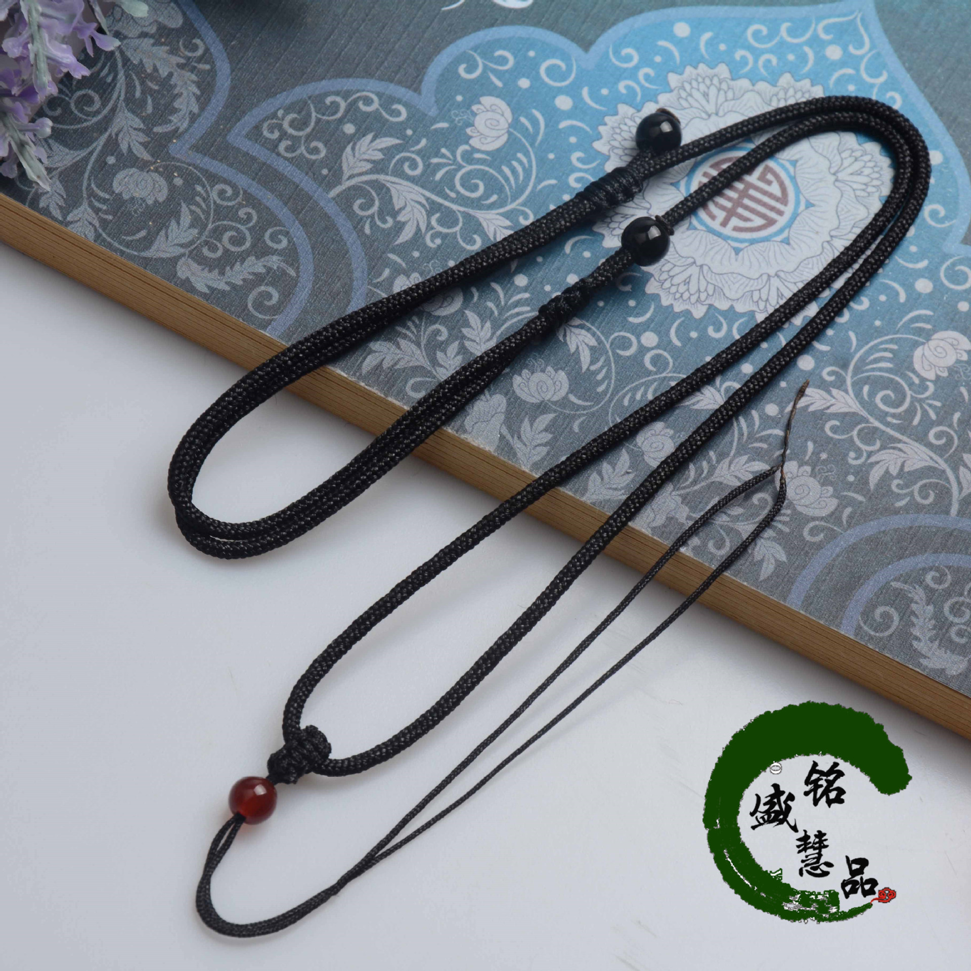 Dây dù màu đen - phụ kiện dây dù đeo cổ - dây chuyền dây dù - vòng cổ dây dù
