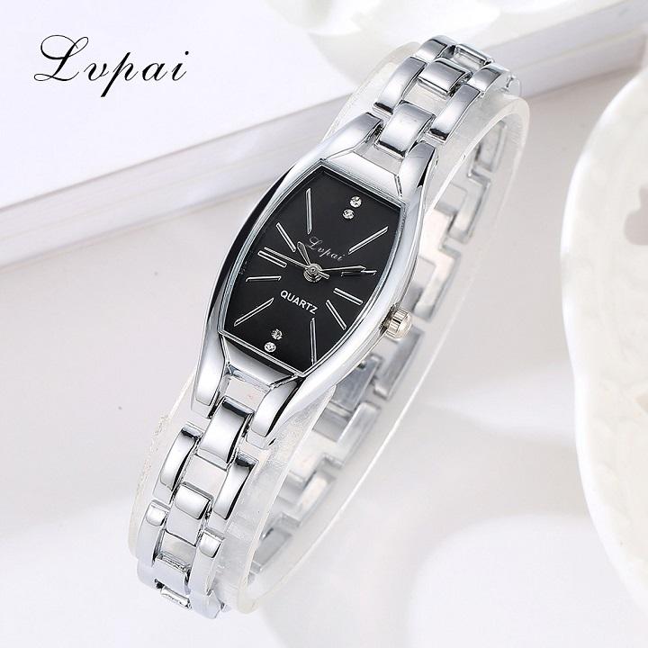 Đồng Hồ Nữ Dây Kim Loại Mẫu Mới Siêu Hot Lvpai177 Màu Bạc