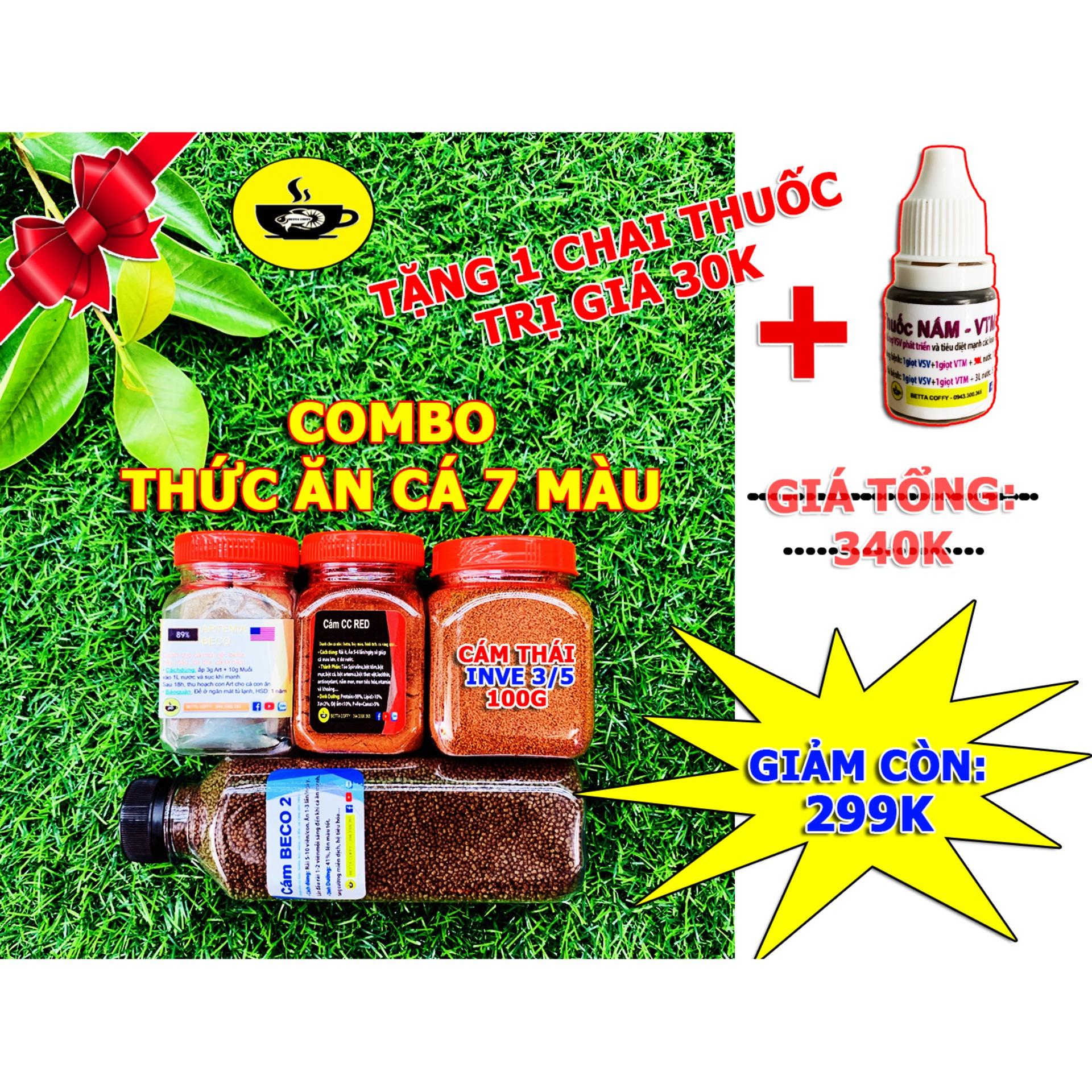 Combo Thưc ăn 7 Màu từ mới nở đến trưởng thành