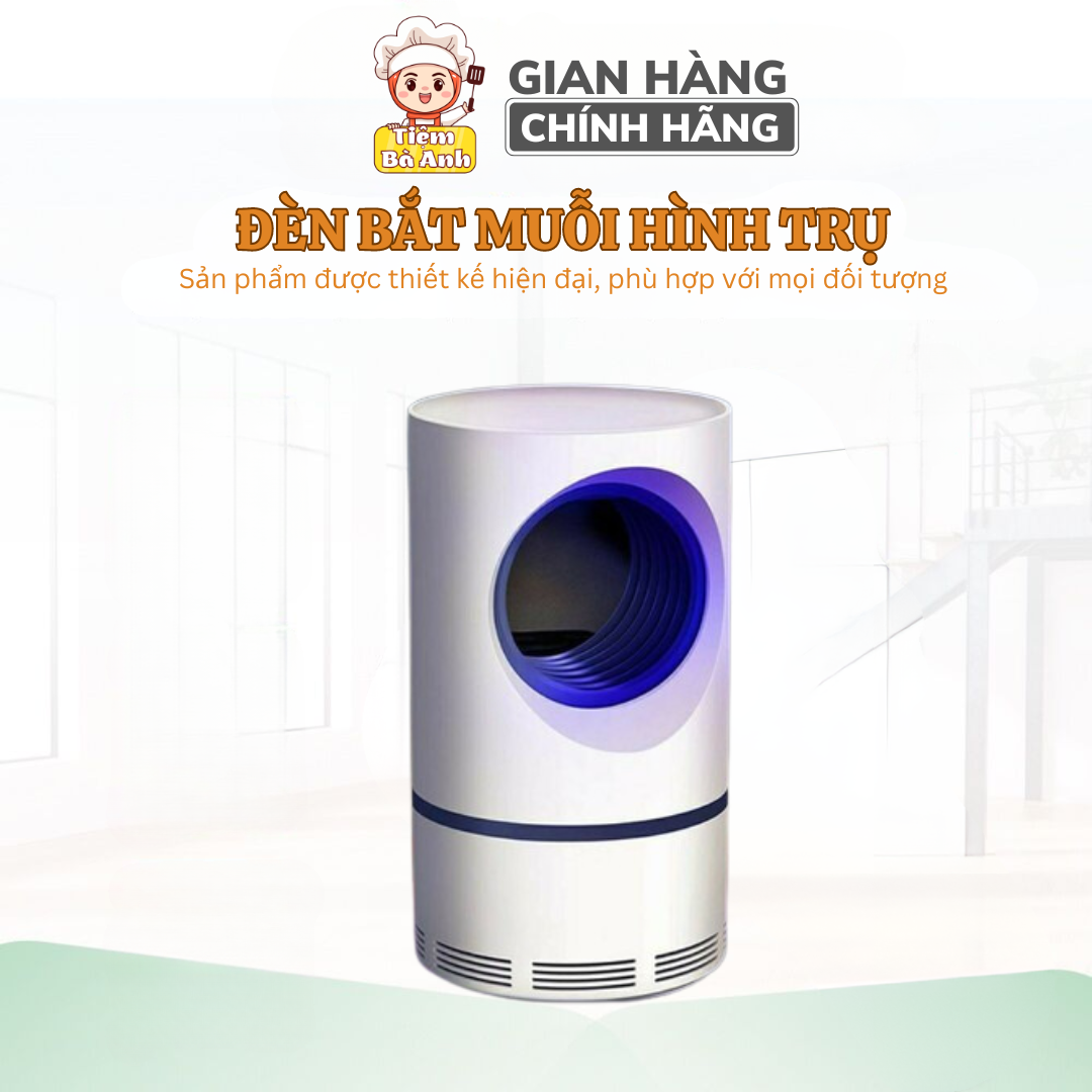 Đèn Bắt Muỗi Hình Trụ, Cắm Cổng USB Thông Minh, Công Nghệ Mới Nhật Bản, Có Đèn Ngủ Led
