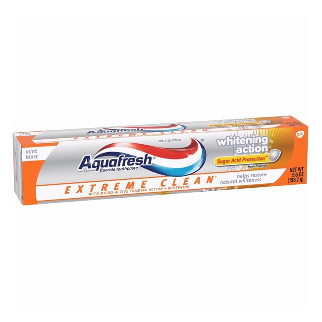 Kem Đánh Răng Aquafresh Whitening Action 158.7g