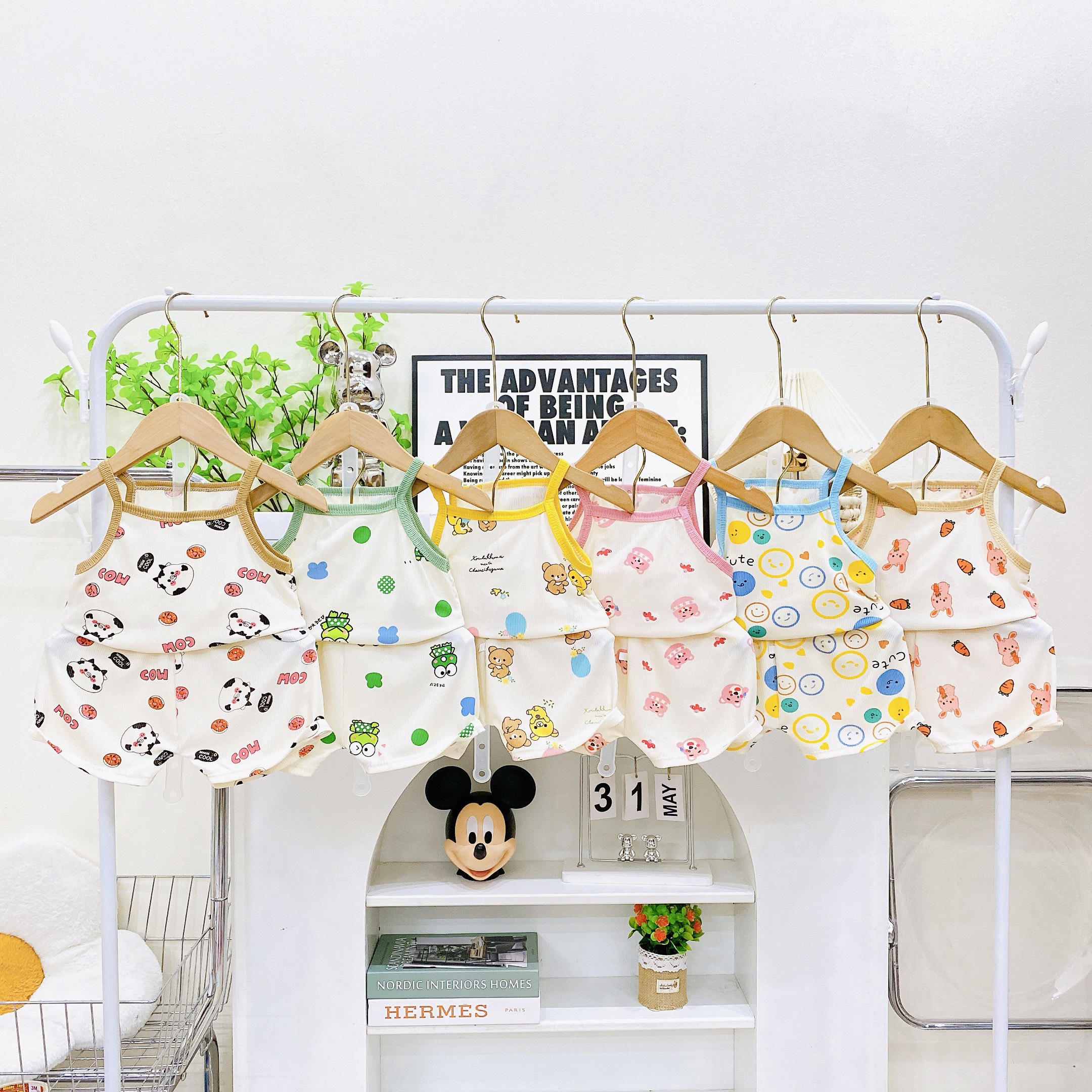 Bộ thun tăm lạnh cho bé từ 6-16kg