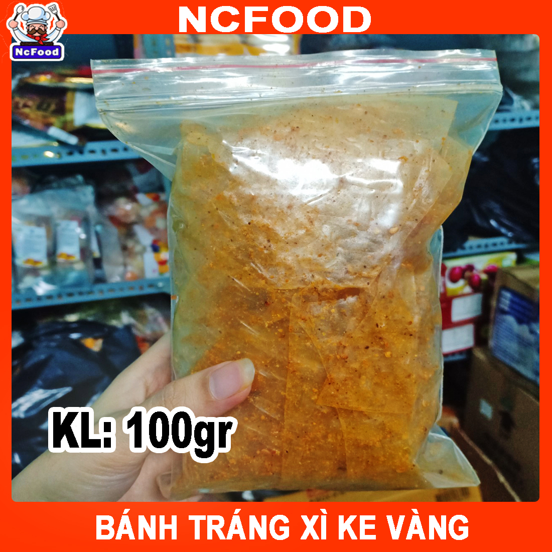 Bánh Tráng Muối Nhuyễn Xì Ke Vàng Tây Ninh 100g Loại Cay Siêu Ngon (NCFOOD)