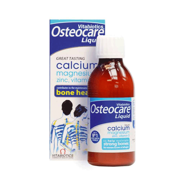 (Mẫu mới) - Canxi dạng nước Osteocare Liquid Original 200ml của Anh