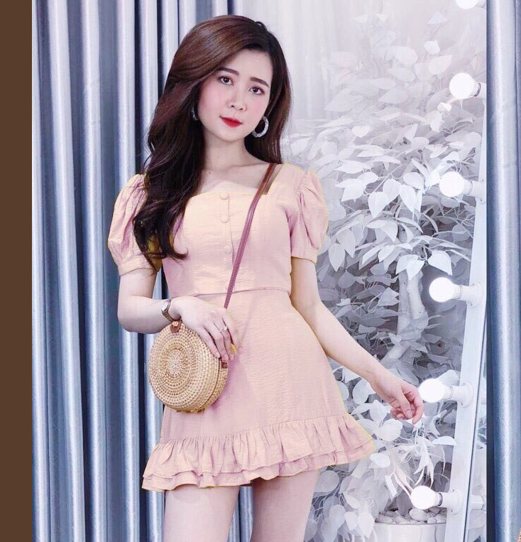 Set Bộ Thể Thao áo Lửng Thời Trang Nử Sét Đầm Nữ Cổ V Dáng Xòe, Nhẹ Nhàng Thanh Xuân Thời Trang