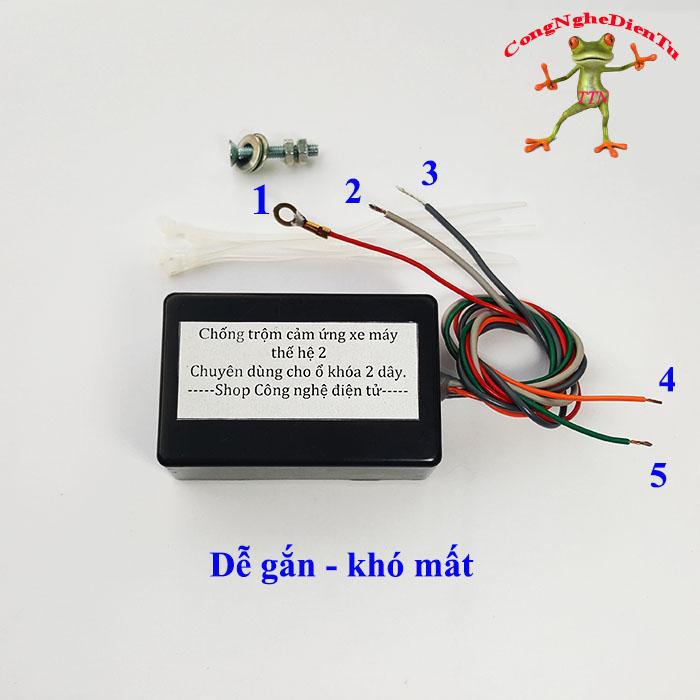Chống trộm xe máy cảm ứng thế hệ 2