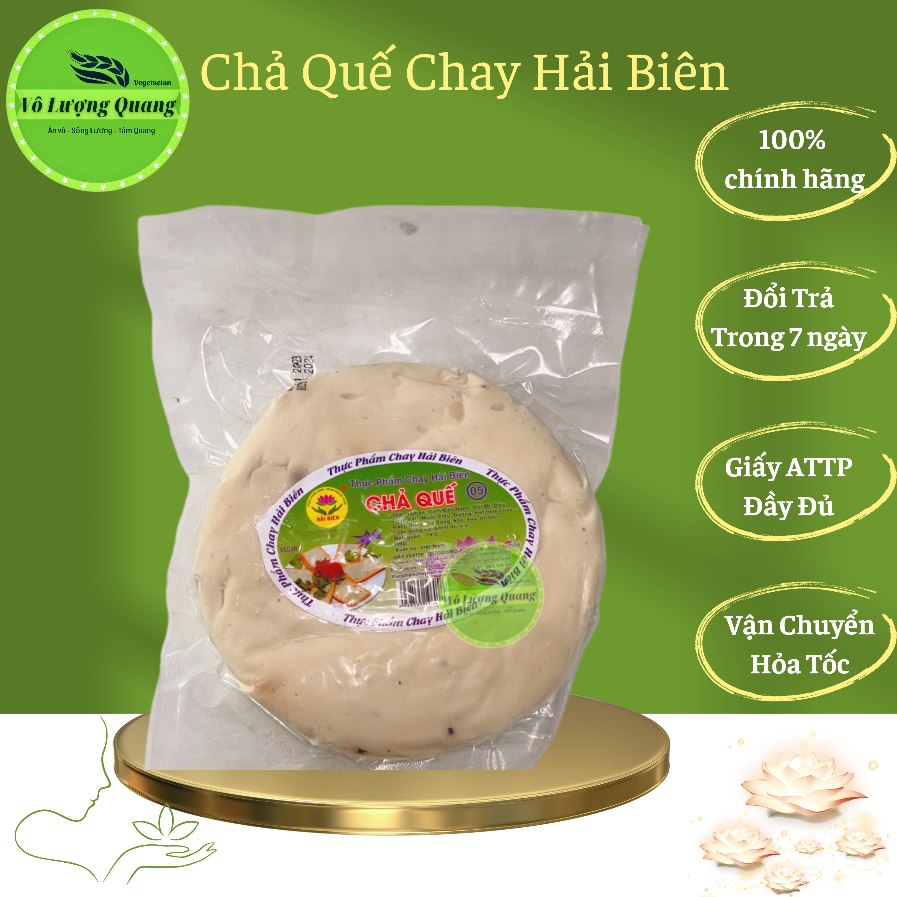 Chả quế thuần chay Hải Biên/ Vô Lượng Quang cao cấp