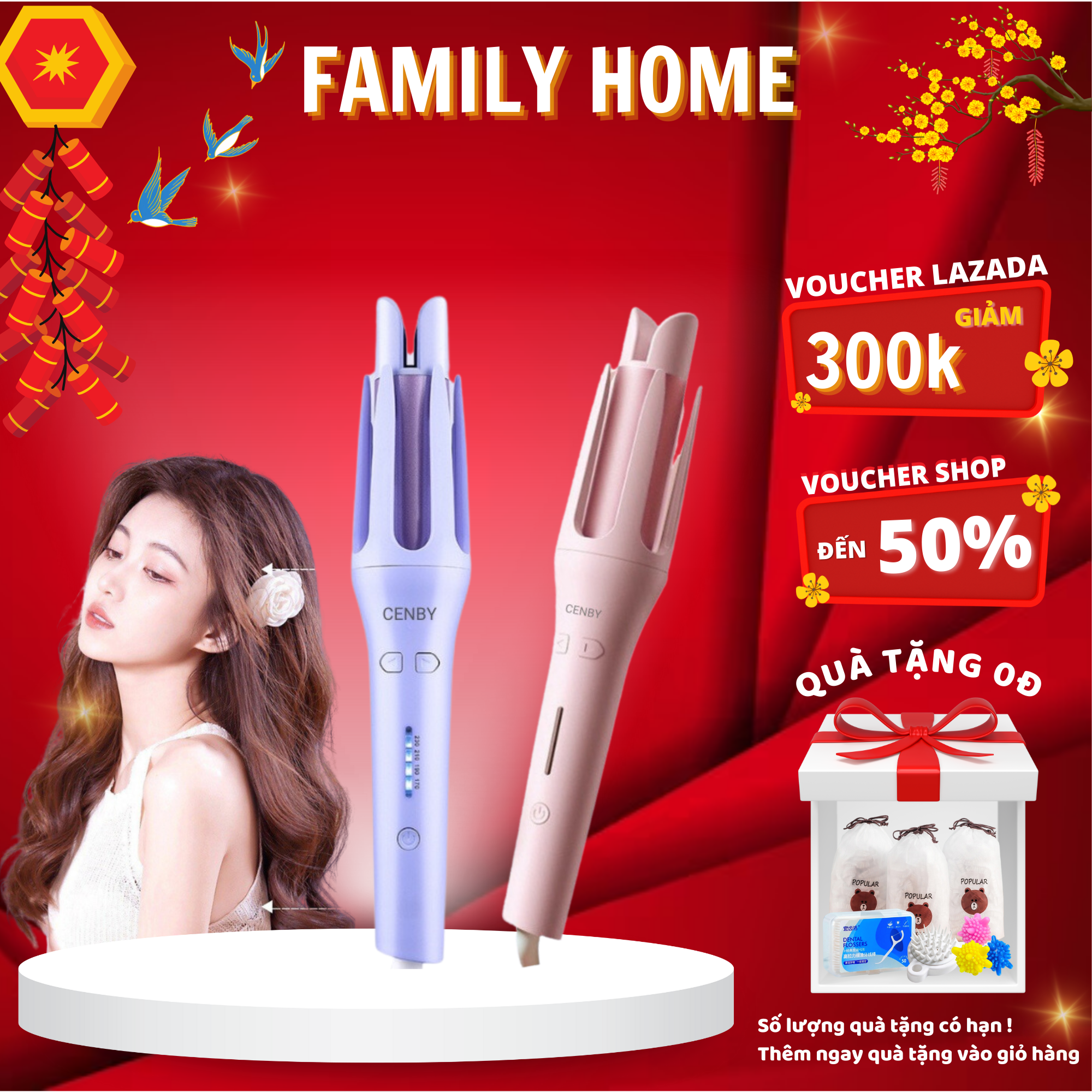 Máy uốn tóc tự động cenby 4 mức nhiệt xoay 360 độ size 32mm phủ gốm ceramic không làm tổn thương và khô, xơ tóc máy uốn tóc máy uốn tóc xoăn tự động máy duỗi tóc máy uốn tóc mini máy làm tóc máy ép tóc máy duỗi tóc mini uốn tóc