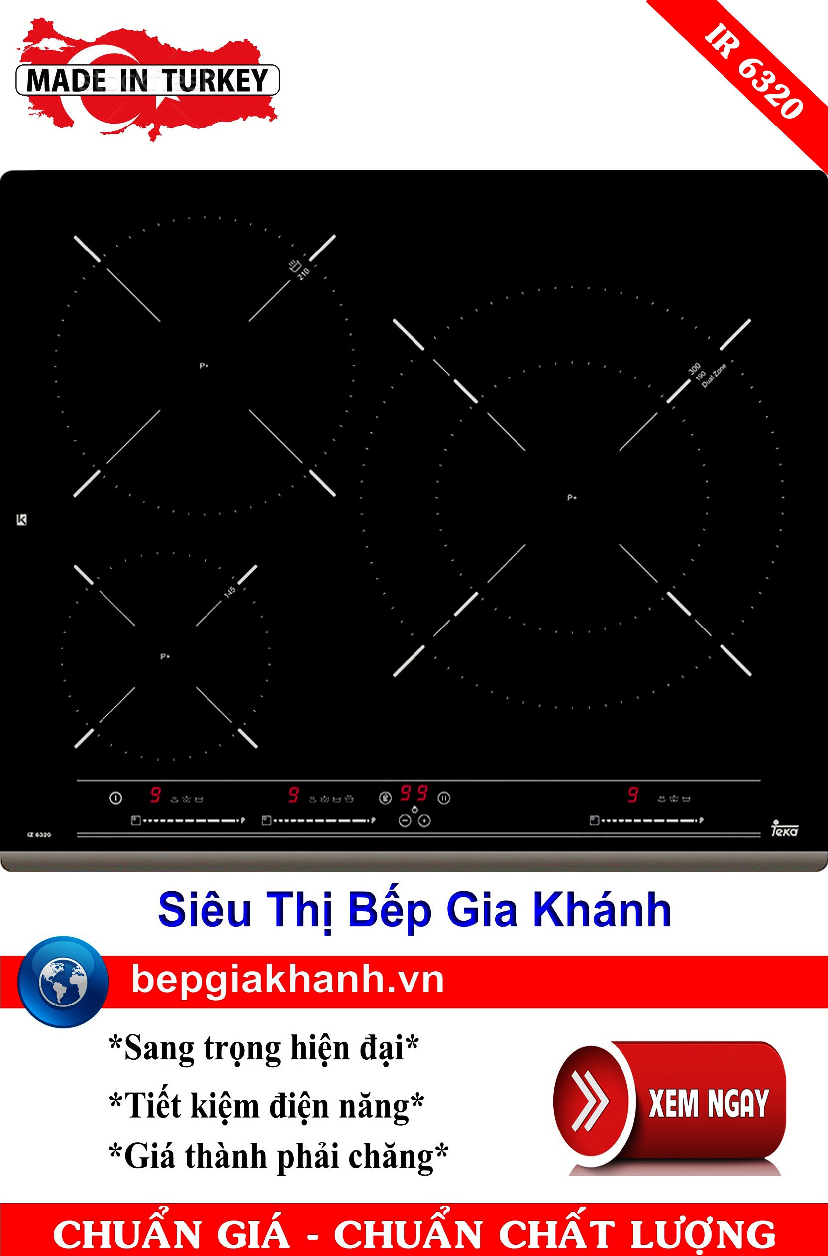 [HCM]Bếp từ ba vùng nấu cao cấp Teka IR 6320 nhập khẩu Thổ Nhĩ Kỳ bếp từ bếp điện từ bếp từ đôi bếp điện từ đôi bếp từ giá rẻ bếp điện từ giá rẻ bếp từ đơn bep tu don bep tu