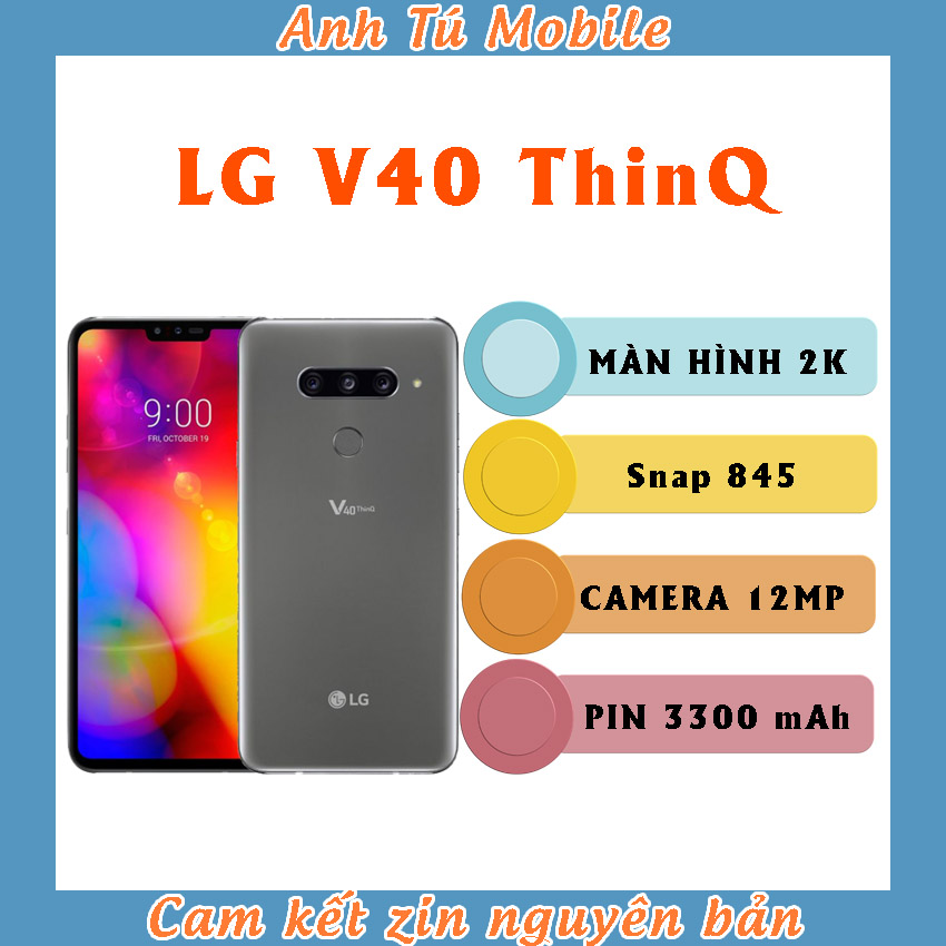 [HCM]LG V40 ThinQ Mỹ 64GB - Snap 845 Ram 6GB