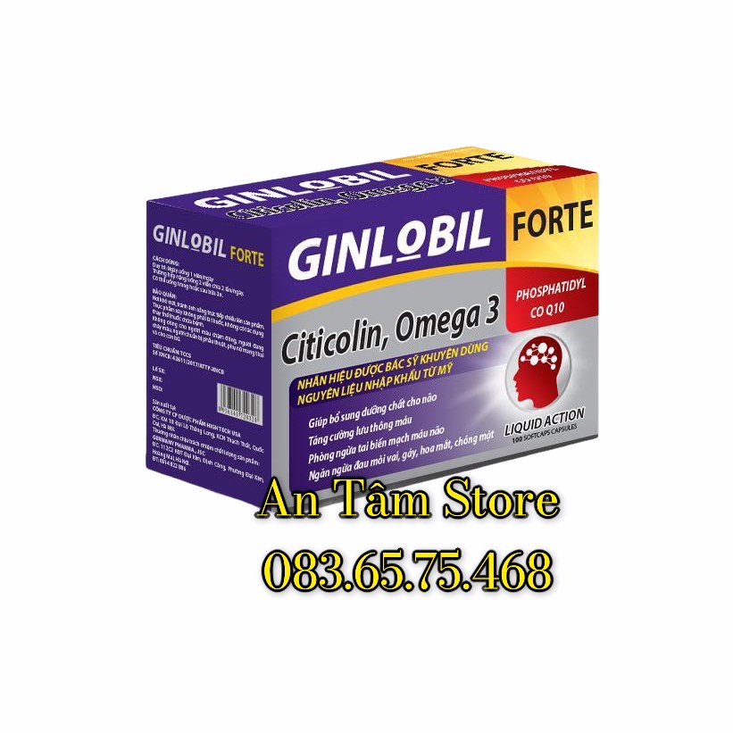 GINLOBIL FORTE tăng cường lưu thông tuần hoàn máu não .