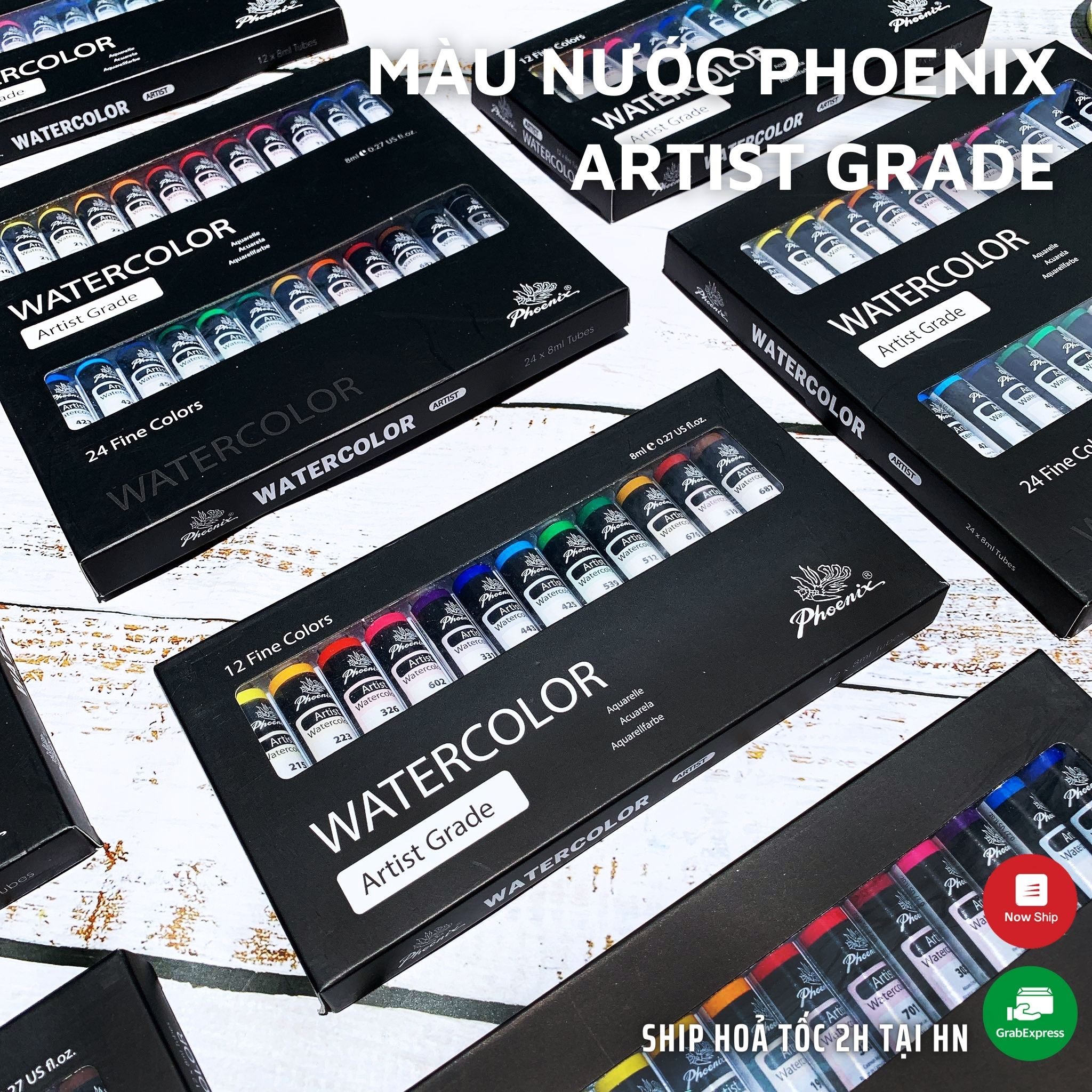 Màu nước Phoenix Artist Grade - Tuýp 8ml