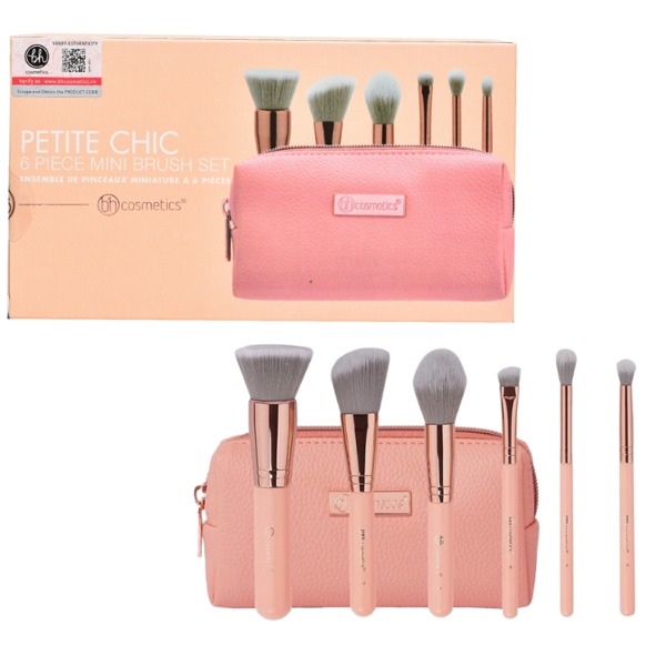 Bộ cọ trang điểm 6 cây bh cosmetics petite chic mini