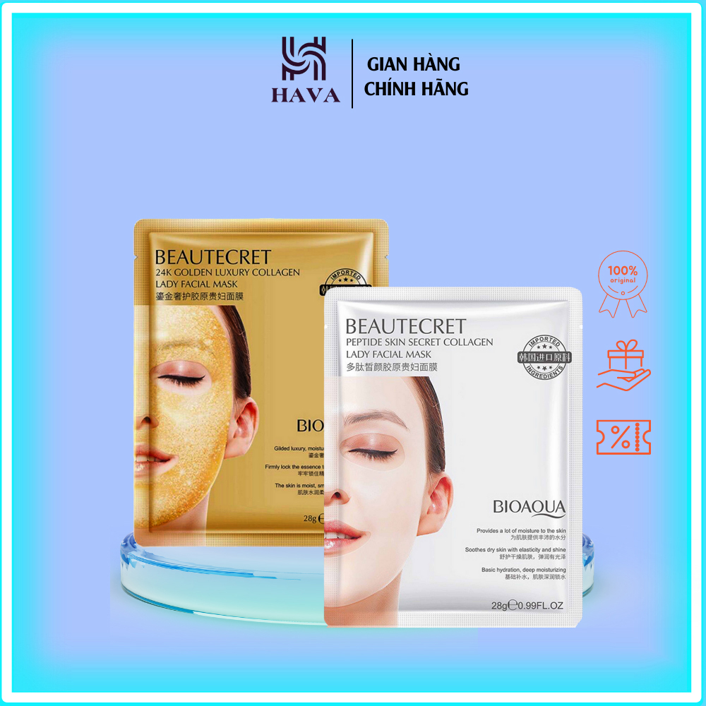 Mặt nạ thủy tinh trong suốt collagen Bioaqua - mặt nạ thạch Bioaqua