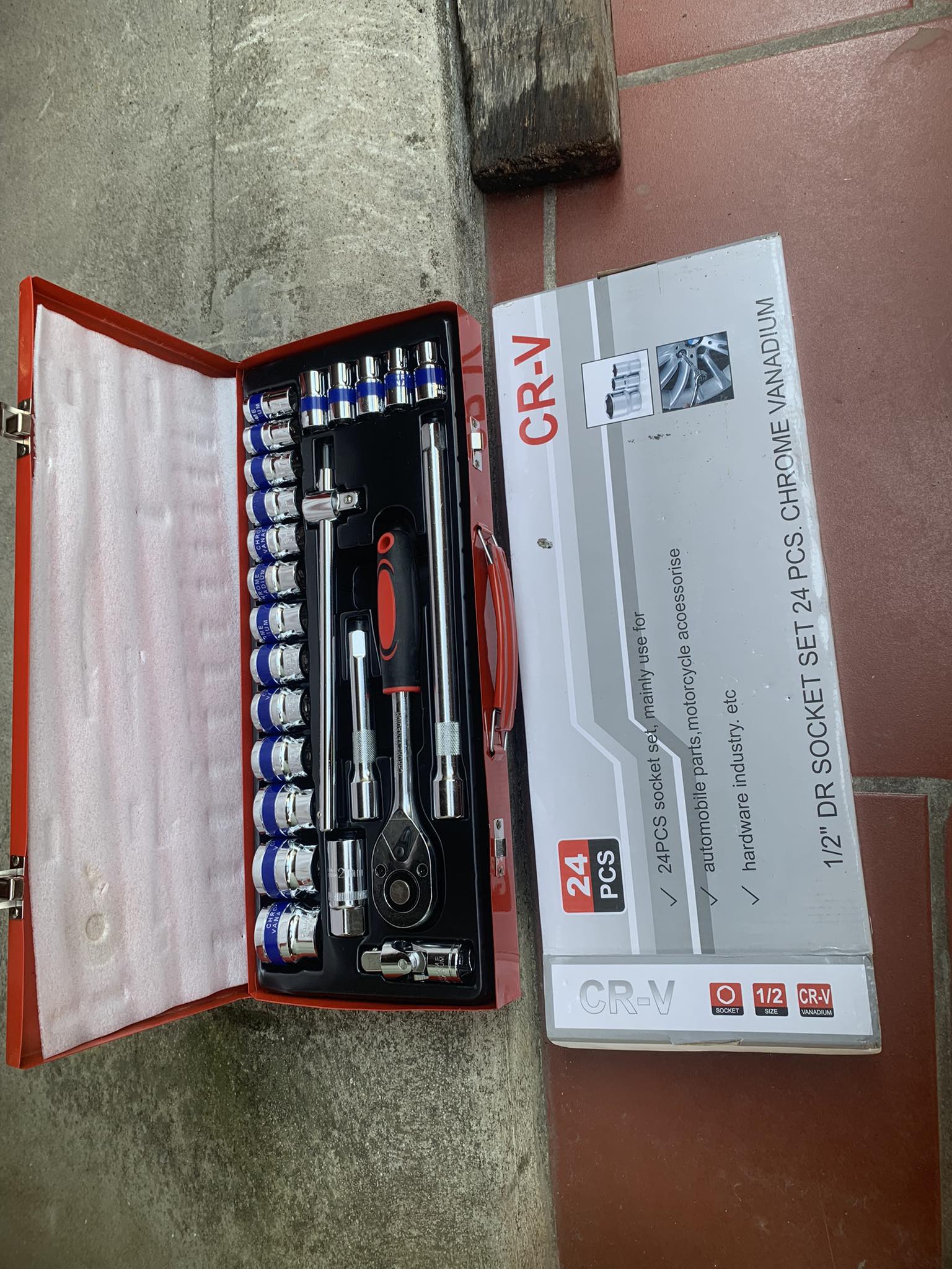 Bộ tuýp top 24 chi tiết chính hãng - tay công đầu khẩu