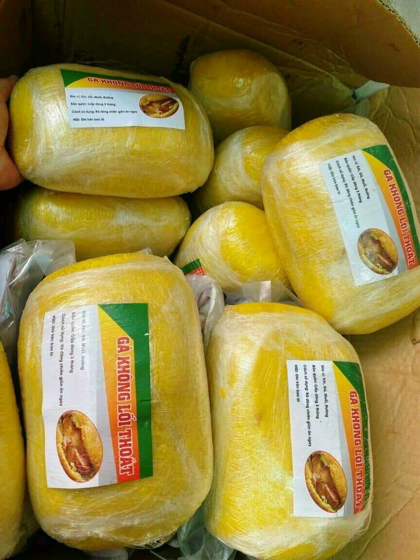 Gà bó xôi. Gà không lối thoát nguyên con 1,7-2kg