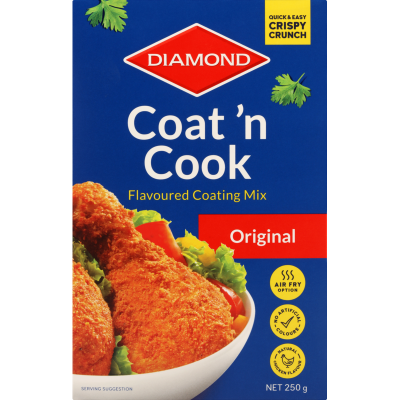 BỘT CHIÊN GIÒN TRUYỀN THỐNG/CAY Diamond Coat and Cook Flavoured Coating Mix - ORIGINAL/SPICY, 250g