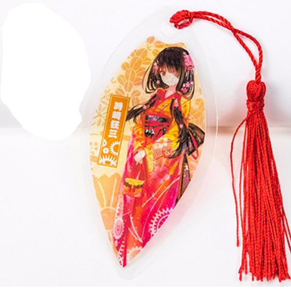 Bookmark Date a live gân lá đánh dấu sách anime chibi