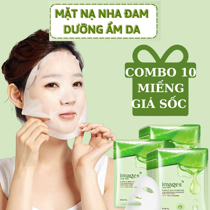Mặt nạ dưỡng ẩm trắng da chiết xuất nha đam IMAGES