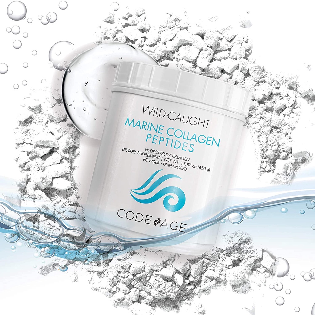Bột Collagen Giúp Trẻ Hóa Căng Mịn Da Codeage Marine Collagen Peptides 450g