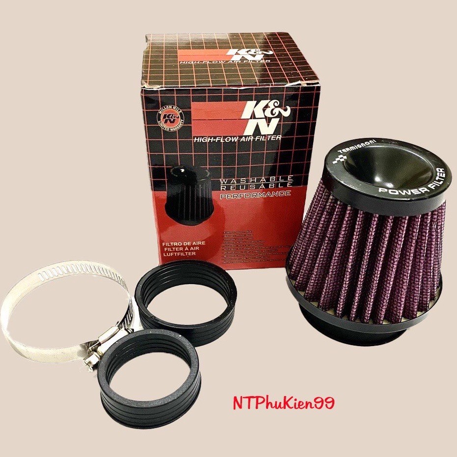 Lọc gió trụ K1 gắn thông dụng các dòng xe