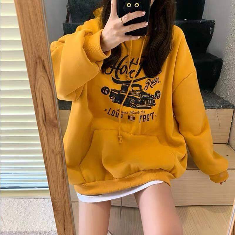 ÁO HOODIE CHẤT VẢI NỈ BÔNG DÀY MỊN CỰC XINH PHỐI TÚI NGANG TRƯỚC BỤNG CỰC NGẦU TTT