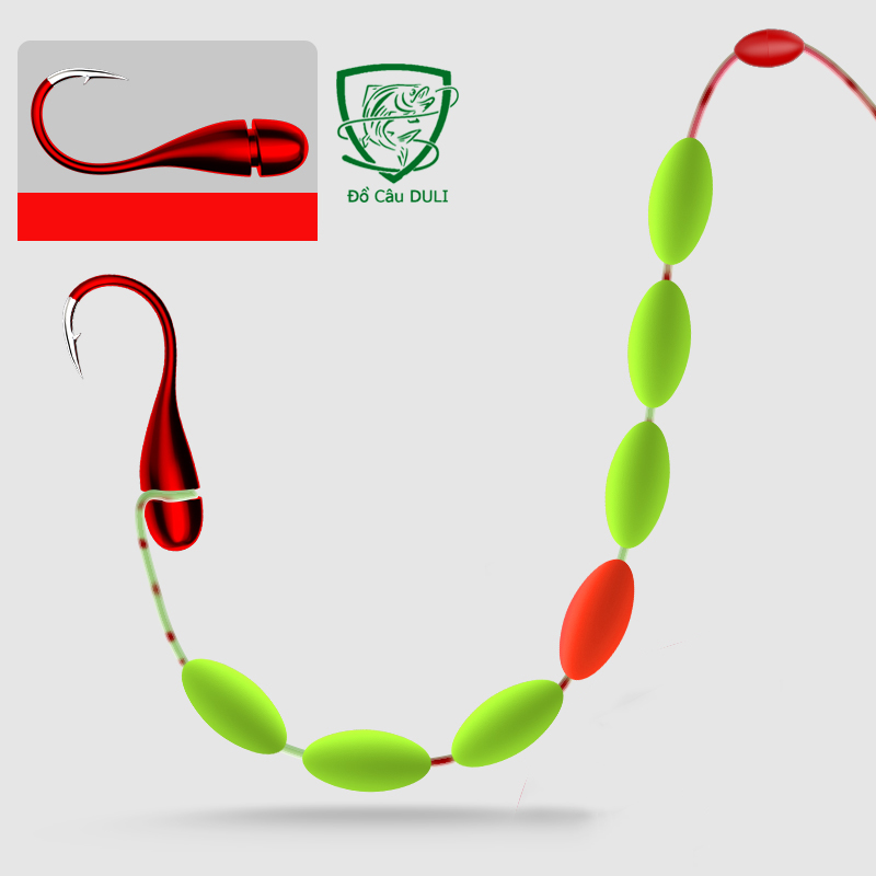 Dây Trục Câu Đài Tiện Lợi Lưỡi Giả Giun, Hạt Chăn Phao Câu Cá câu đơn câu đài - Đồ câu duli