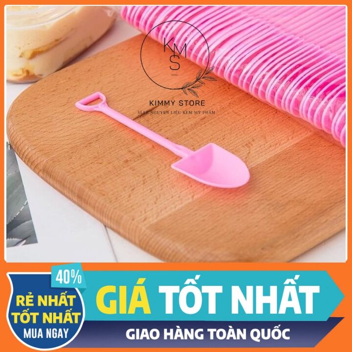 Combo 5 cái xẻng nhựa múc kem múc bột nhiều màu