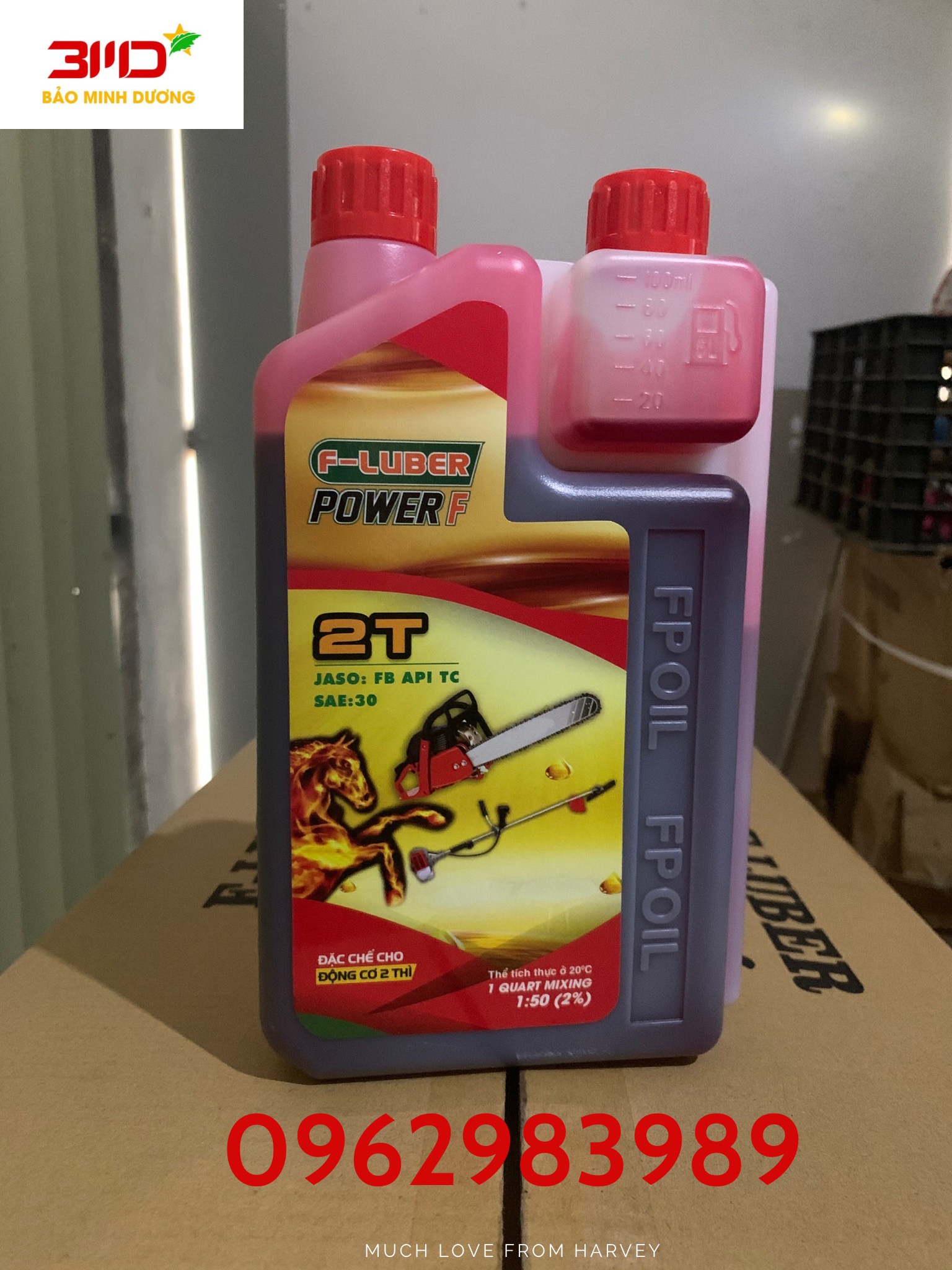 Nhớt đỏ dùng cho động cơ 2 thì