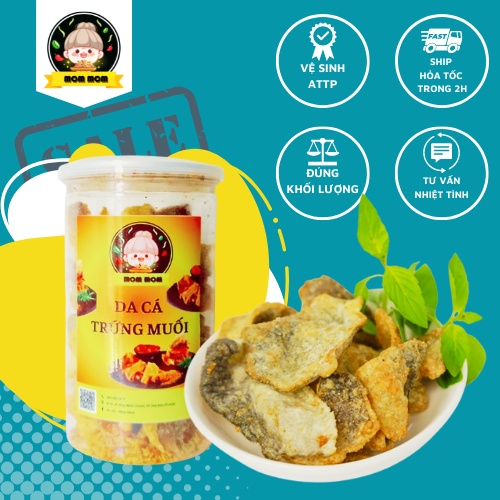 Da cá trứng muối 300gr Mom Mom, đồ ăn vặt Sài Gòn, vừa ngon vừa rẻ| Mom Mom